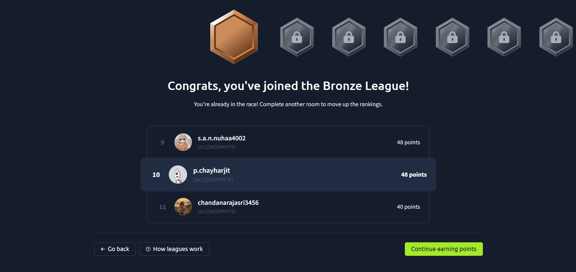 Security Milestones achievement